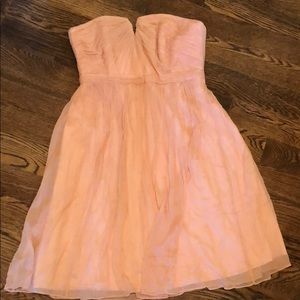 JCrew pale pink chiffon dress